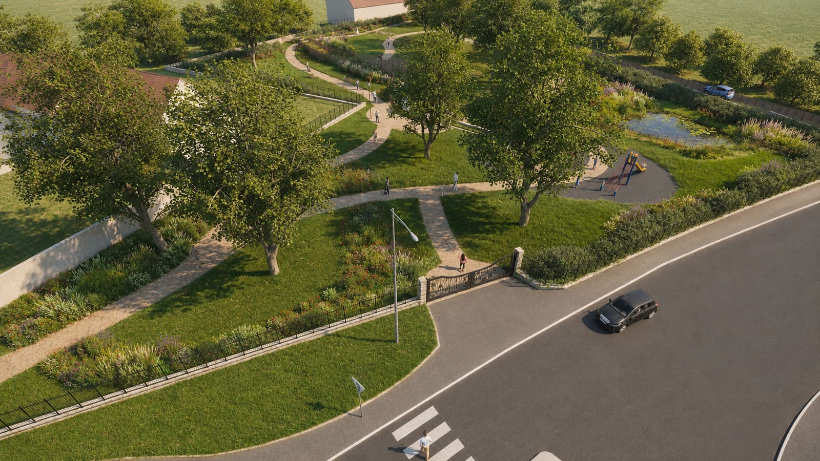 Aménagement du Parc du Rond-Point du Chapeau